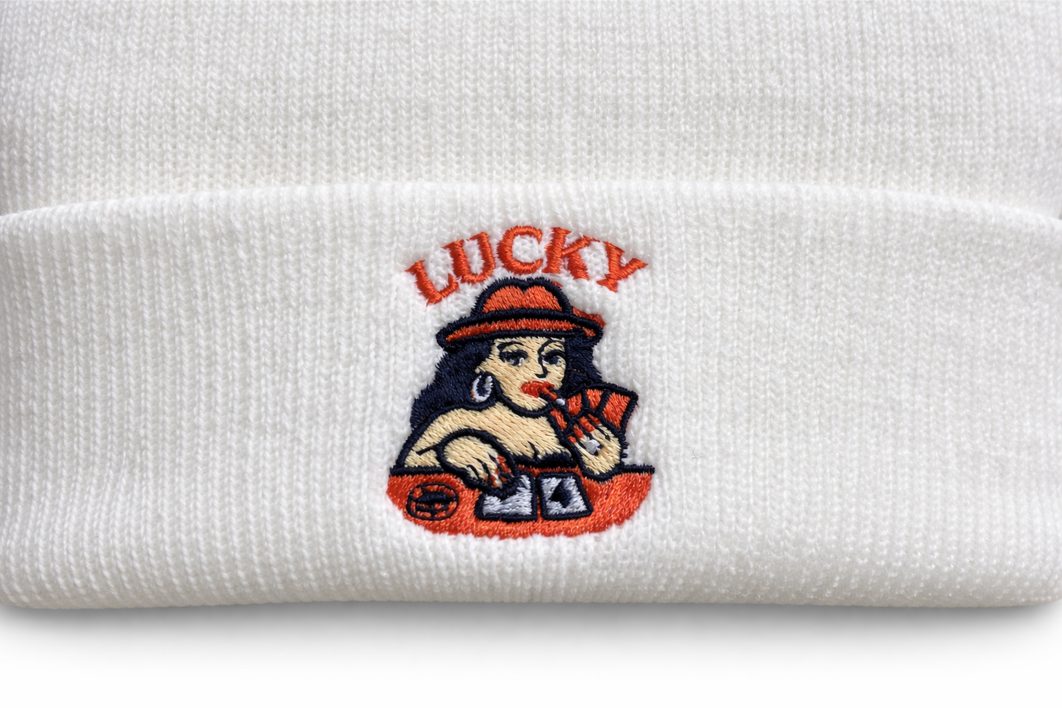 LUCKY Lady — Embroidered Cuffed Beanie | Island Originals