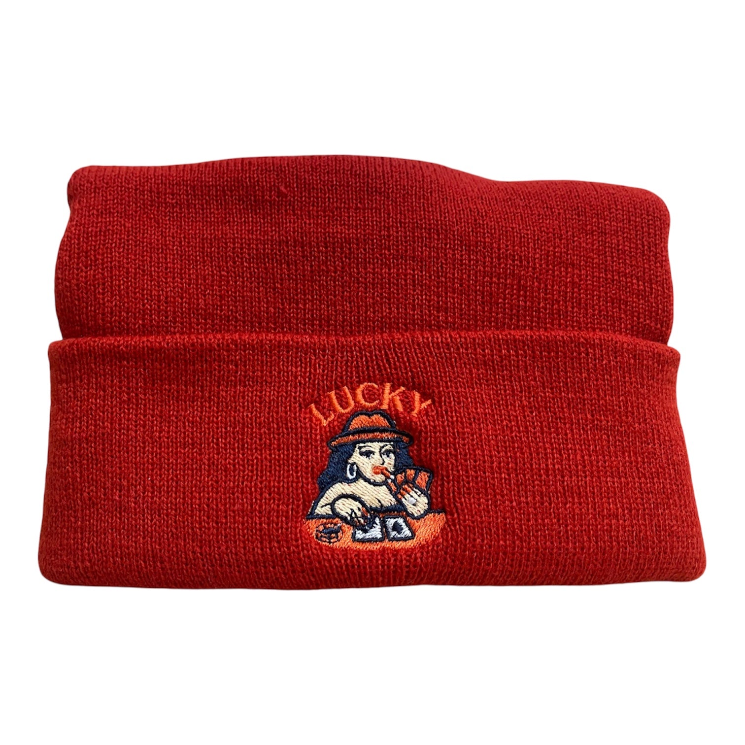 LUCKY Lady — Embroidered Cuffed Beanie | Island Originals
