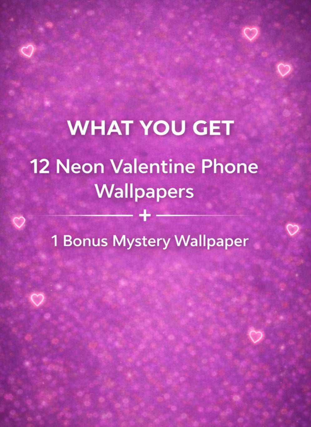 Neon Valentine Phone Wallpapers (12) — Instant Download | Island Originals®