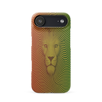 Phone case with a lion design on a white background