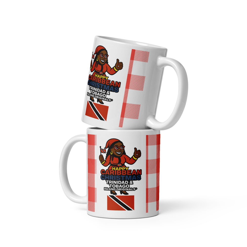 Happy Caribbean Christmas — Trinidad & Tobago | White Glossy Mug