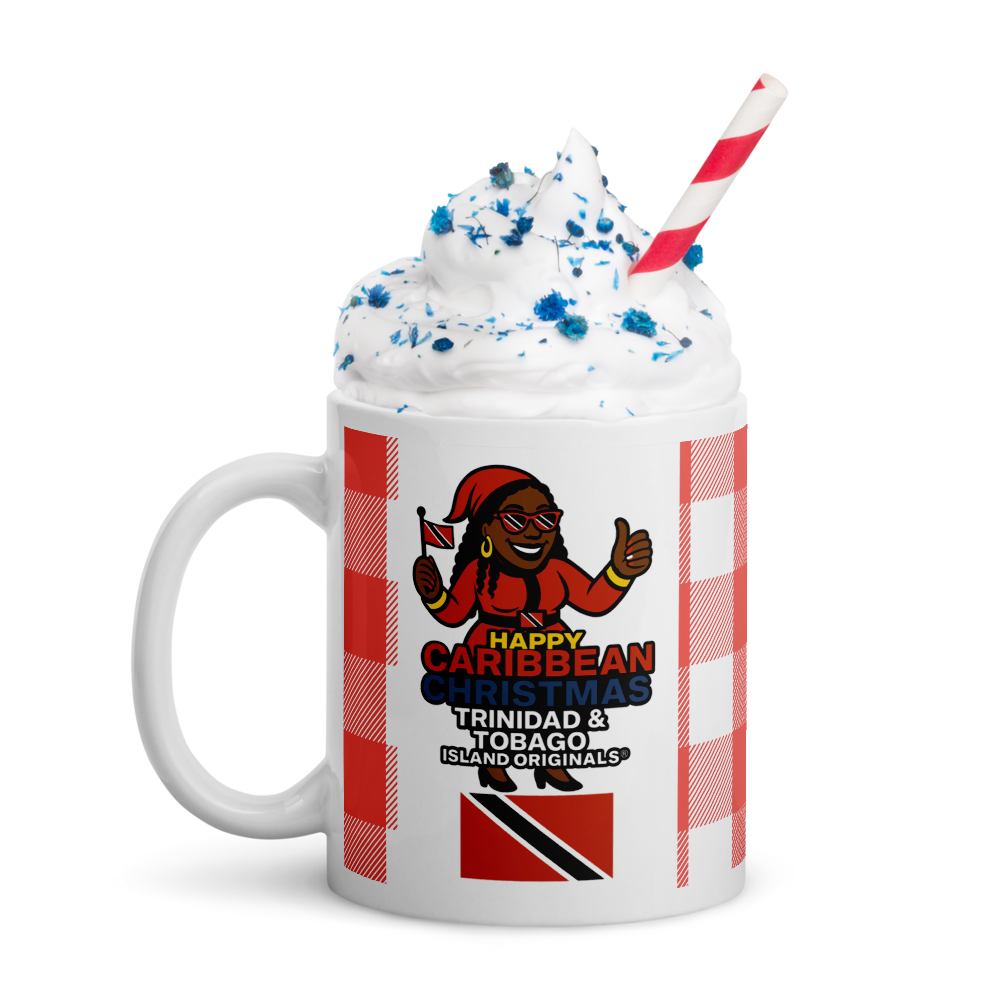 Happy Caribbean Christmas — Trinidad & Tobago | White Glossy Mug